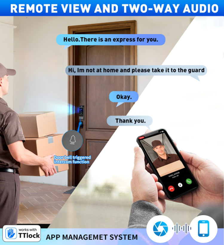 Cybelock D63 — remote view and two-way audio